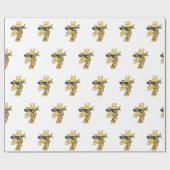Funny giraffe met zonnebrillen cadeaupapier (Vlak)