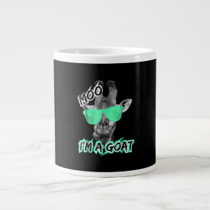 Funny Giraffe Moo Im a Goat Cute Zoo Animal Gift Grote Koffiekop