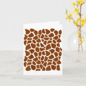 Funny Giraffe Pattern Lazy Halloween Costume Kaart (Gele Bloem)