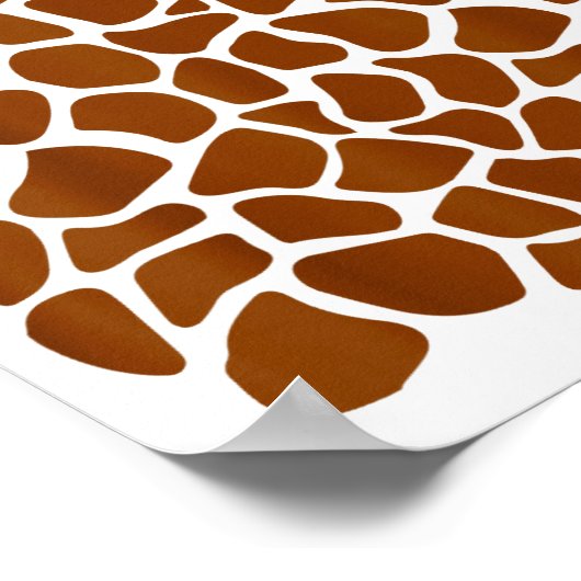 Funny Giraffe Pattern Lazy Halloween Costume  Poster (Hoek)