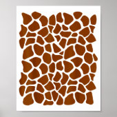 Funny Giraffe Pattern Lazy Halloween Costume  Poster (Voorkant)