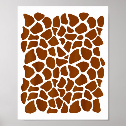 Funny Giraffe Pattern Lazy Halloween Costume  Poster (Voorkant)
