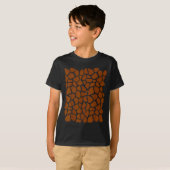 Funny Giraffe Pattern Lazy Halloween Costume  T-shirt (Voorkant volledig)