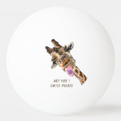 Funny Giraffe Ping Pong Ball - Smile (Voorkant)