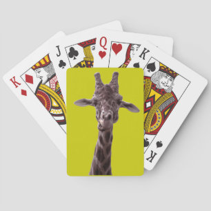 Funny Giraffe Pokerkaarten