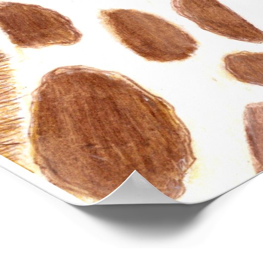 Funny Giraffe Poster (Hoek)