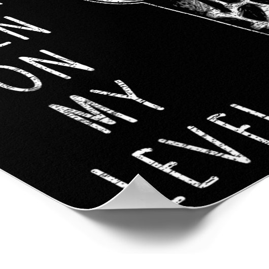 Funny Giraffe Poster (Hoek)