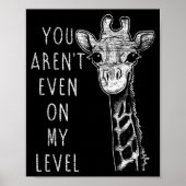 Funny Giraffe Poster (Voorkant)