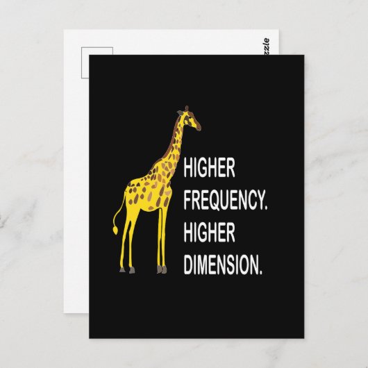 Funny Giraffe Pun Briefkaart (Voorkant / Achterkant)