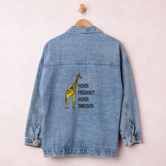 Funny Giraffe Pun Denim Jacket (Hangar)