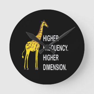 Funny Giraffe Pun Ronde Klok