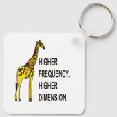 Funny Giraffe Pun Sleutelhanger (Achterkant)
