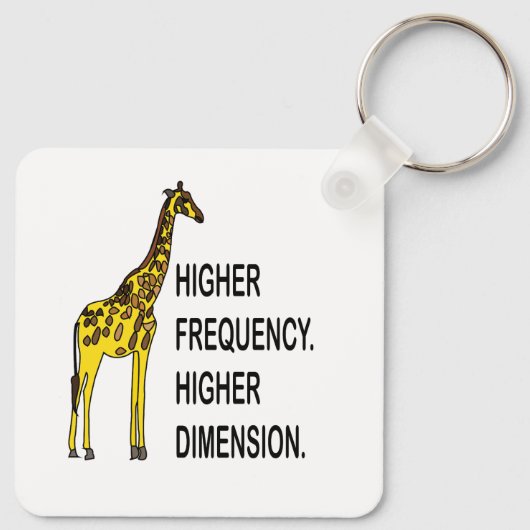 Funny Giraffe Pun Sleutelhanger (Achterkant)