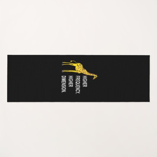 Funny Giraffe Pun Yogamat (Voorkant (horizontaal))