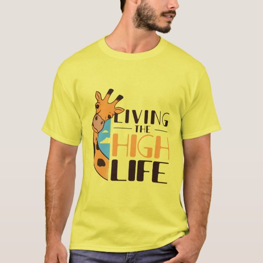 Funny Giraffe Quote T-shirt (Voorkant)