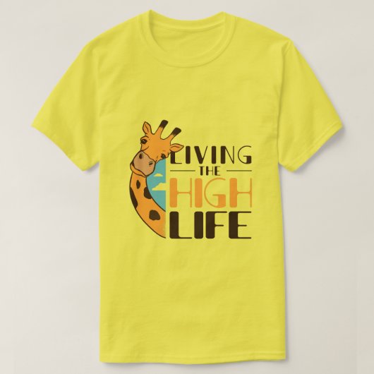 Funny Giraffe Quote T-shirt (Design voorkant)