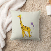 Funny Giraffe Roller Skating Children's Kussen (Deken)