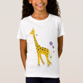 Funny Giraffe Roller Skating T-shirt (Voorkant)