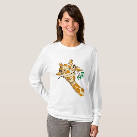 Funny Giraffe Safari Zoo Animal Love Giraffes T-shirt (Voorkant volledig)