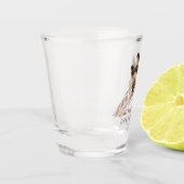 Funny Giraffe Shot Glass Cheers - Aangepaste tekst Shot Glas (Links)