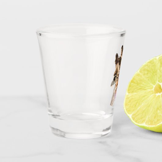 Funny Giraffe Shot Glass Gift Shot Glas (Links)