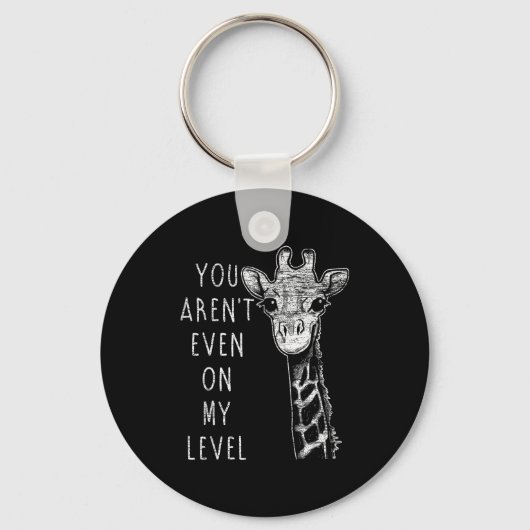 Funny Giraffe Sleutelhanger (Voorkant)