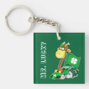 Funny Giraffe St.Patrick's Day Gift Sleutelhangers