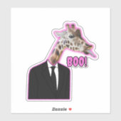 Funny Giraffe Sticker (Vel)