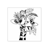 Funny Giraffe Tongue hand getekend Rubberstempel (Afrduk)