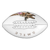 Funny Giraffe Tongue Out and Playful Wink - Smile American Football (Voorkant)