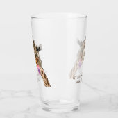Funny Giraffe Tongue Out and Playful Wink - Smile Glas (Links)