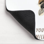 Funny Giraffe Tongue Out and Playful Wink - Smile Muismat (Hoek)