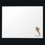 Funny Giraffe Tongue Out and Playful Wink - Smile Notitieblok<br><div class="desc">Grappig Giraffe Tongue uit en afspeelwink - Smile Animal Cartoon Tekenen - Kies / voeg je unieke tekst / lettertype / kleur toe - Maak je eigen cadeautje - Resize en beweeg of verwijder en voeg elementen / afbeelding toe met aanpassingsgereedschap! - Tekening en ontwerp door MIGNED. Je kunt ook...</div>