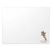 Funny Giraffe Tongue Out and Playful Wink - Smile Notitieblok (Voorkant)