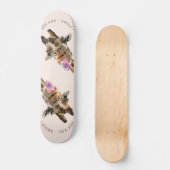 Funny Giraffe Tongue Out and Playful Wink - Smile Persoonlijk Skateboard (Voorkant)