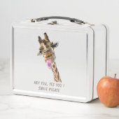 Funny Giraffe Tongue Out en Playful Wink Cartoon (In situ)