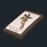 Funny Giraffe Tongue Out en Playful Wink Cartoon Drievoud Portemonnee<br><div class="desc">Grappig Giraffe Tongue uit en afspeelbare wink Cartoon Trekken Dierenglimlach - Kies / voeg je unieke tekst / lettertype / kleur toe - maak je speciale cadeautje - vergroot en verplaats of verwijder elementen / afbeelding met aanpassingsgereedschap! - Tekening en ontwerp door MIGNED. Je kunt ook mijn design overdragen naar...</div>