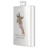 Funny Giraffe Tongue Out en Playful Wink Cartoon Flacon (Links)
