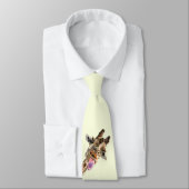 Funny Giraffe Tongue Out en Playful Wink - Hallo Stropdas (Gebonden)