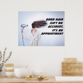Funny Girl Blowdring haar haar haar haar haar — Ha Poster (Keuken)