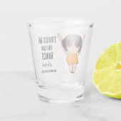 Funny Girl Dancing Happy - Shot glass Shot Glas (Achterkant)