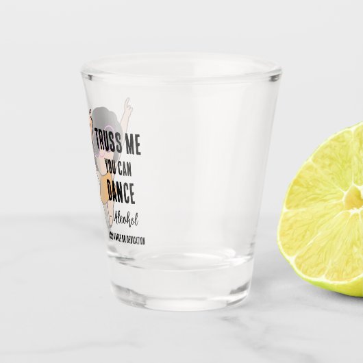 Funny Girl Dancing Happy - Shot glass Shot Glas (Rechts)