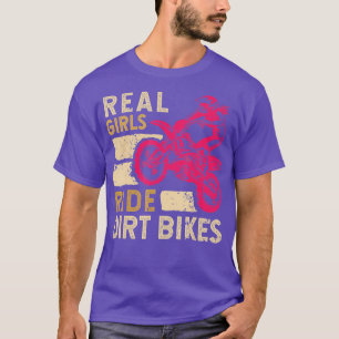 Funny Girl Dirt Bike Art voor de sport van vrouwen T-shirt