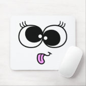 Funny Girl Face Muismat (Met muis)