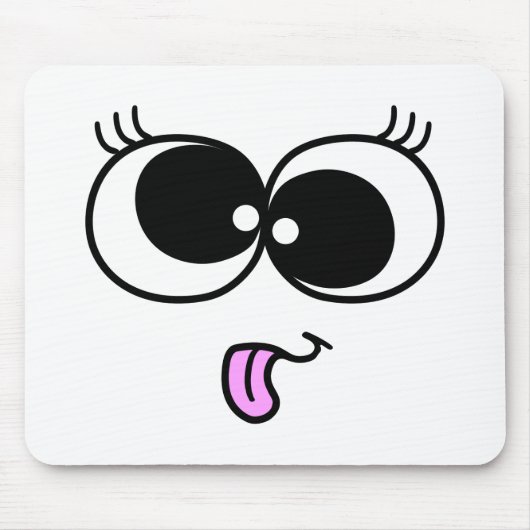 Funny Girl Face Muismat (Voorkant)