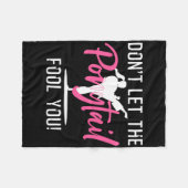 Funny Girl Karate Design Kinder Women Kickboxing B Fleece Deken (Voorkant (Horizontaal))
