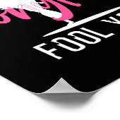 Funny Girl Karate Design Kinder Women Kickboxing B Poster (Hoek)