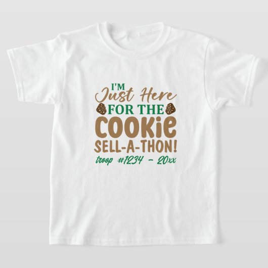 Funny Girl Scout Cookie Sell-A-Thon Custom T-shirt (Laagn)