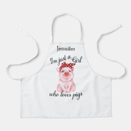 Funny Girls Love Pigs Personalized Schort