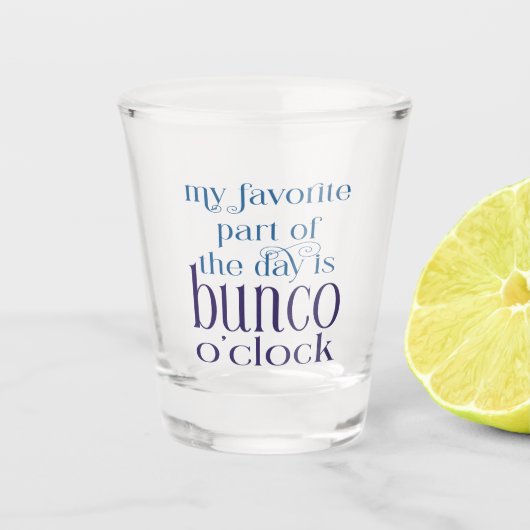 Funny Girls Night Out Bunco Shot Glas (Voorkant)